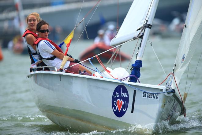 Team France skippered by Pauline Courtois - 3rd Asia Pacific Student Cup 2014 © Howie Choo